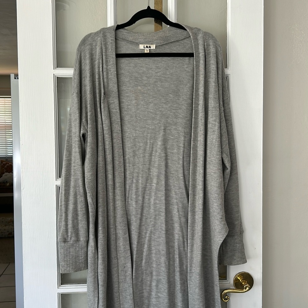 LNA Long Cardigan Duster Sweater